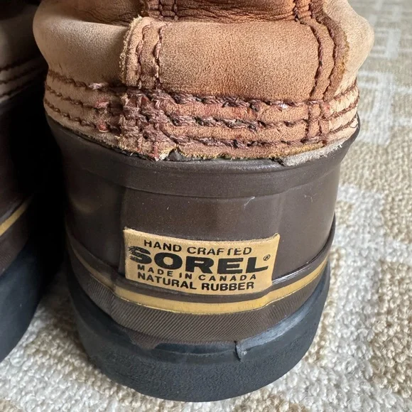 Sorel Vintage Caribou Waterproof Winter Snow Boots Warm Outdoor Shoes Brown 13 - Picture 13 of 14